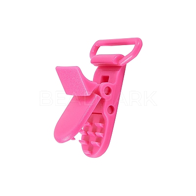 80Pcs 20 Colors Eco-Friendly Plastic Baby Pacifier Holder Clip KY-PH0007-03-1