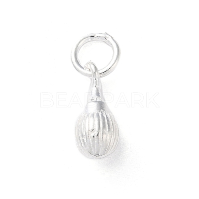 925 Sterling Silver Sea Animal Shell Shape Charms STER-E071-02S-08-1