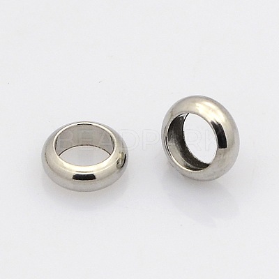Tarnish Resistant Ring 304 Stainless Steel Spacer Beads STAS-N020-11-6mm-1