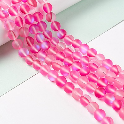 Synthetic Moonstone Beads Strands G-E573-01C-05-1