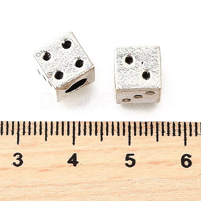 Tibetan Style Alloy European Bead Rhinestone Settings TIBE-L008-30AS-1