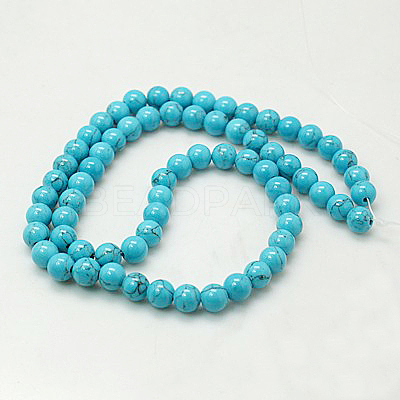 Natural Mashan Jade Round Beads Strands G-D263-10mm-XS33-1