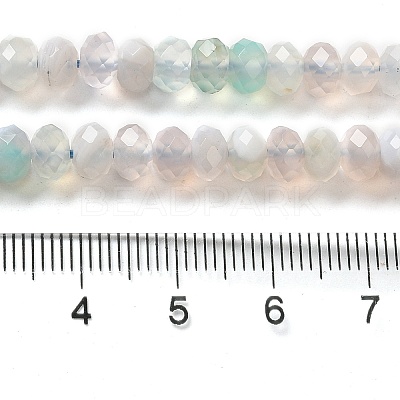 Natural Banded Agate/Striped Agate Beads Strands G-E605-A02-01F-1