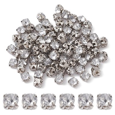 Square Sew on Rhinestone FIND-YW0003-10G-1