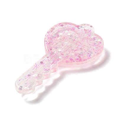 Acylic Pendant with Glitter Powder OACR-H035-01D-1