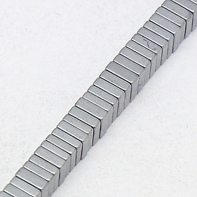 Electroplate Non-magnetic Synthetic Hematite Heishi Beads Strands G-J171B-3x3mm-02-1