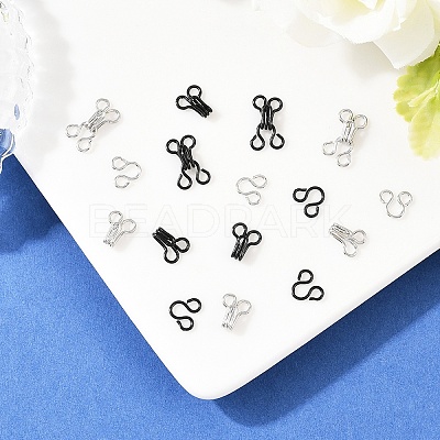 400Pcs 2 Colors Brass Interlocking Clasps KK-YW0004-28-1