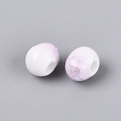 Handmade Crackle Porcelain Beads PORC-Q008-06A-03-1