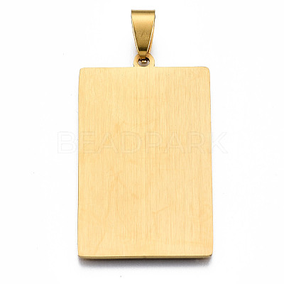 201 Stainless Steel Pendants STAS-S105-LA460-16-1