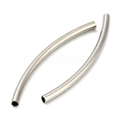 Non-Tarnish 304 Stainless Steel Tube Beads STAS-B047-27M-P-1