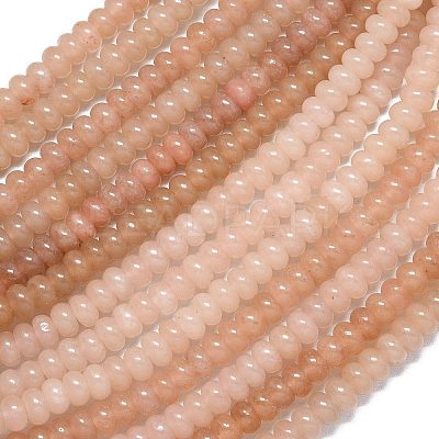 Natural Malaysia Jade Beads Strands G-B165-G01-5x8mm-10-1