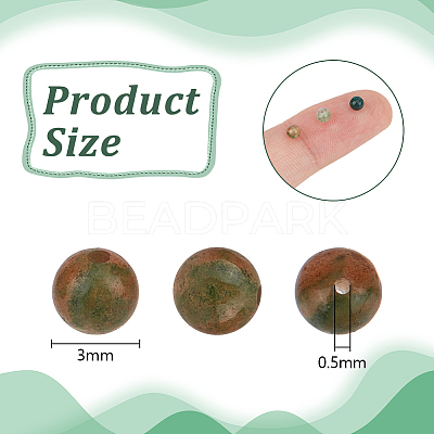 2 Strands Natural Indian Agate Beads Strands G-OC0005-65-1