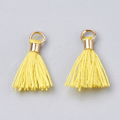 Polycotton(Polyester Cotton) Tassel Pendant Decorations FIND-S275-29G-1