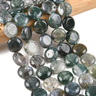 Natural Moss Agate Beads Strands G-L648-B11-15mm-1