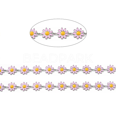 304 Stainless Steel Flower Link Chains CHS-C004-04D-P-1