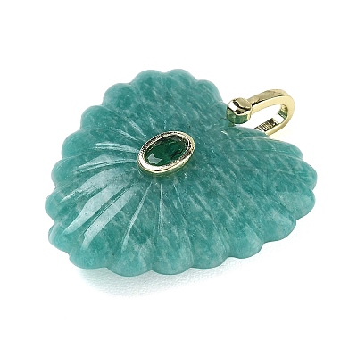 Natural Amazonite Carved Pendants G-C276-01G-12-1