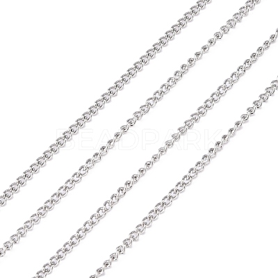 Tarnish Resistant 304 Stainless Steel Curb Chains CHS-R008-04-1