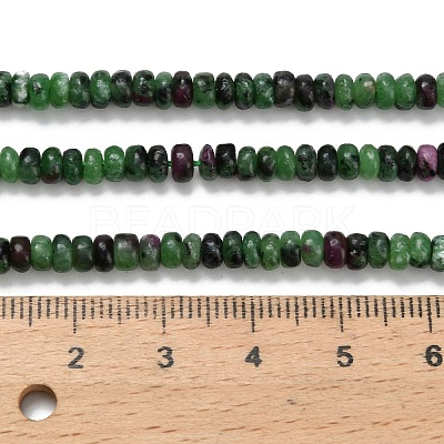 Natural Ruby in Zoisite Beads Strands G-Z110-B41-2x4mm-1