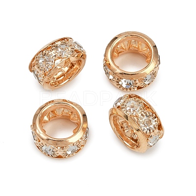 Brass Rhinestone Beads KK-U071-02B-01KCG-1