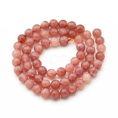 Natural Quartz Beads Strands G-N355-6mm-22-1