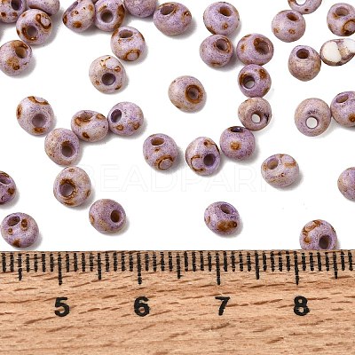 Opaque Glass Beads GL-CBA31A4-01A-1
