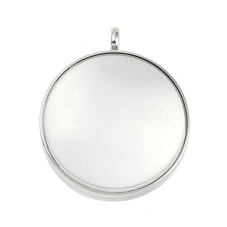 304 Stainless Stee Locket Pendants STAS-S132-15P-01-1