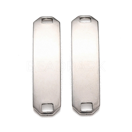 201 Stainless Steel Links Connector Charms STAS-P451-02B-P-1