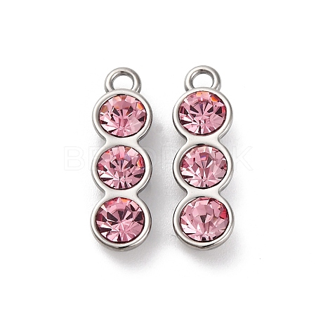 High Polished 304 Stainless Steel Pendants STAS-R005-06P-03-1