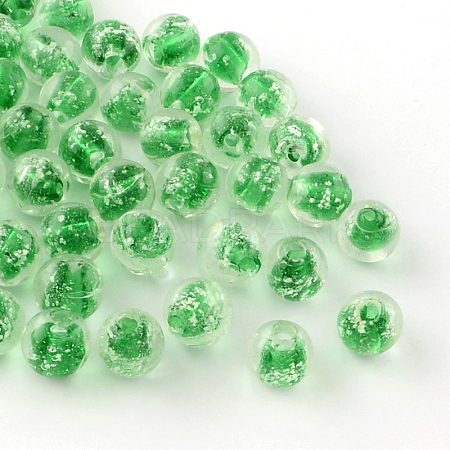 Handmade Luminous Lampwork Beads LAMP-R125-10mm-06-1