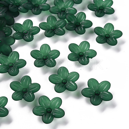 Frosted Acrylic Bead Caps MACR-S371-08A-735-1