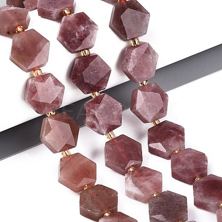 Natural Red Hematoid Quartz Beads Strands G-N368-01A-12-1