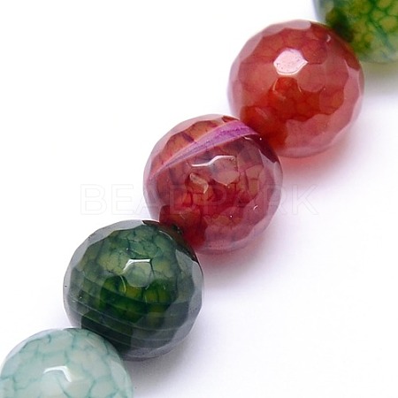 Natural Agate Round Beads Strand G-L085-10mm-01-1