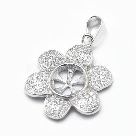 925 Sterling Silver Pendant Bails STER-P040-13P-1