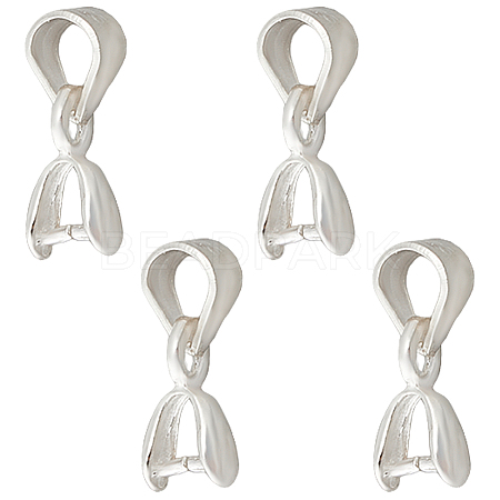 4Pcs 925 Sterling Silver Ice Pick Pinch Bails FIND-HS0002-08A-1