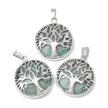 Natural Amazonite Pendants GG-CBA0251-10E-P-1