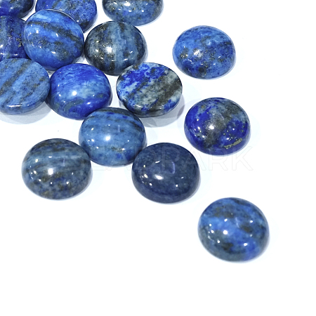 Dyed Natural Lapis Lazuli Gemstone Dome/Half Round Cabochons G-J330-06-20mm-1
