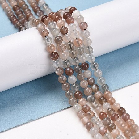 Grade AA Natural Multi-Moonstone Bead Strands LS-G-M296-01-4mm-1