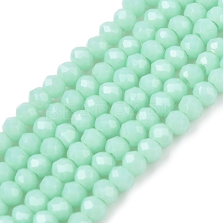 Opaque Solid Color Imitation Jade Glass Beads Strands EGLA-A044-P1mm-D14-1