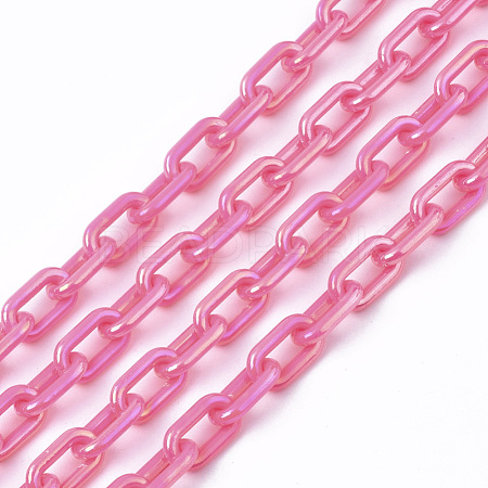 Acrylic Opaque Cable Chains PACR-N009-002F-1