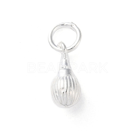 925 Sterling Silver Sea Animal Shell Shape Charms STER-E071-02S-08-1