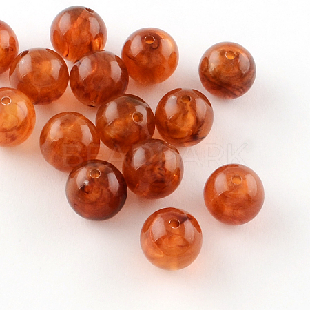 Acrylic Imitation Gemstone Beads OACR-R029-10mm-15-1