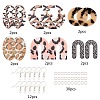 SUNNYCLUE DIY Leopard Print Pattern Earring Making Kits DIY-SC0012-002-2