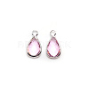 Faceted Glass Pendants FIND-WH0097-40J-1