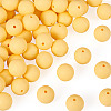 50Pcs Food Grade Eco-Friendly Silicone Beads SIL-TA0002-89G-2