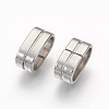 Tarnish Resistant 201 Stainless Steel Slide Charms STAS-G187-32P-2