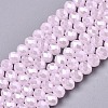Electroplate Glass Beads Strands EGLA-A034-J8mm-A09-1