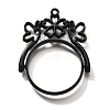 Alloy Open Back Bezel Pendants PALLOY-I223-02EB-1