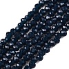 Opaque Solid Color Imitation Jade Glass Beads Strands EGLA-A044-P1mm-D16-1