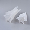 2PCS DIY Six-Sided Pyramid Aromatherapy Candle Silicone & Plastic Mold Sets DIY-F048-06-2