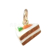 Spray Painted Brass Charms LS-KK-CBAEB58-02B-1